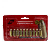 MUNIÇÃO CBC .40 S&W EXPO 155GR EXPANSIVO PONTA OCA