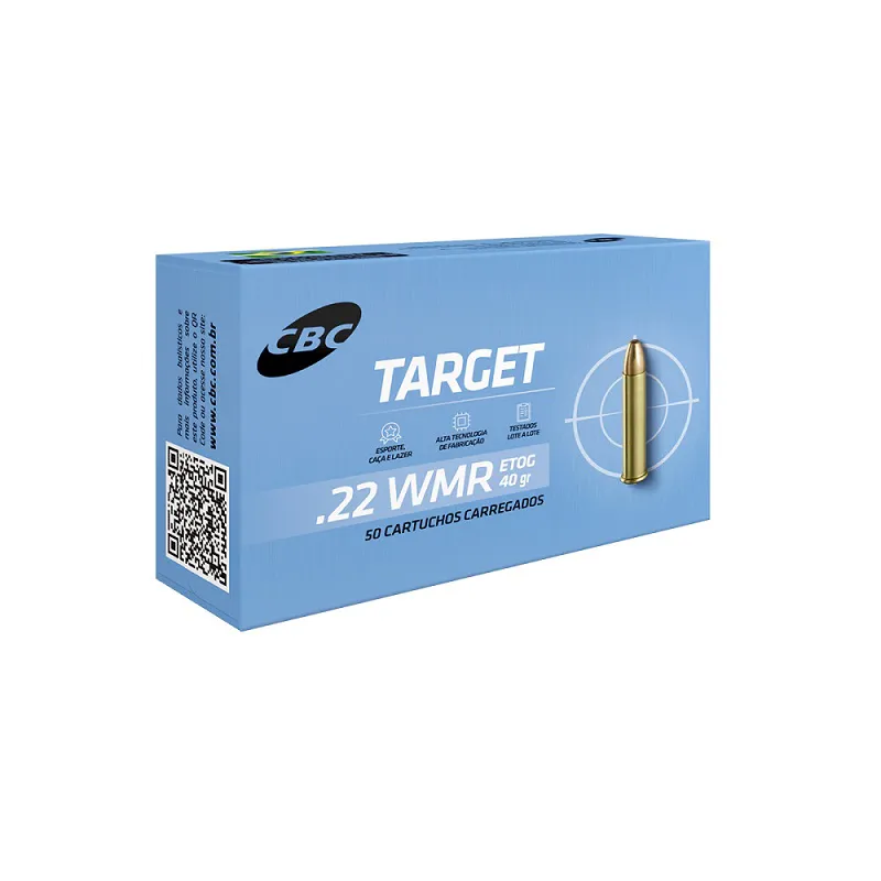 MUNIÇÃO CBC .22 ETOG 40GR TARGET 50un