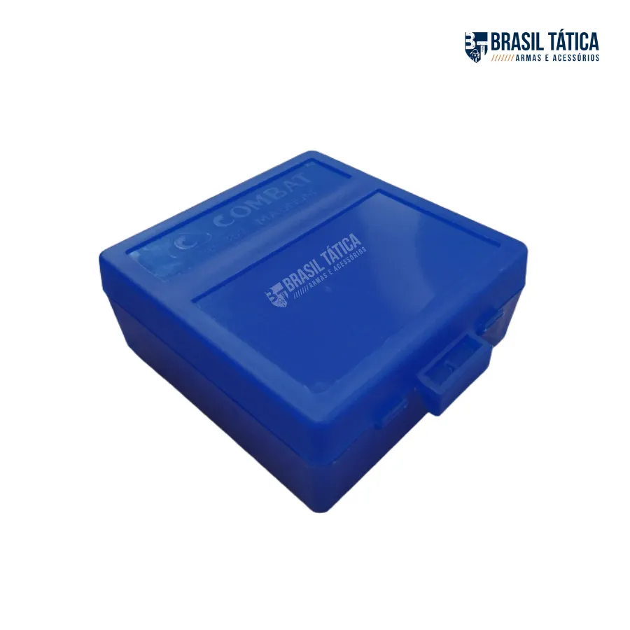 CAIXA PARA 100 MUNIÇÕES CAL .38 / .357 MAGNUM - COMBATE