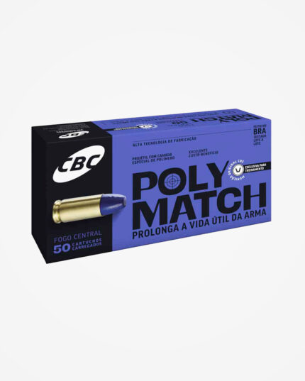 MUNIÇÃO CBC 9MM LPC 124GR POLYMATCH 50un