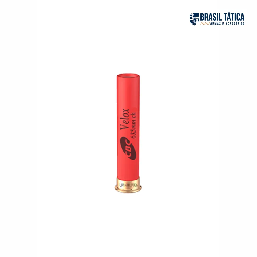 CARTUCHO CBC CALIBRE 36 CÂMARA 63,5MM CHUMBO T 25un