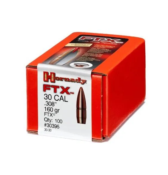 MUNIÇÃO HORNADY .308 160 GR FTX
