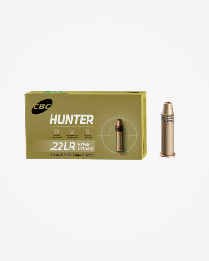 MUNIÇÃO CBC .22LR CHPO HYPER 33GR 50un