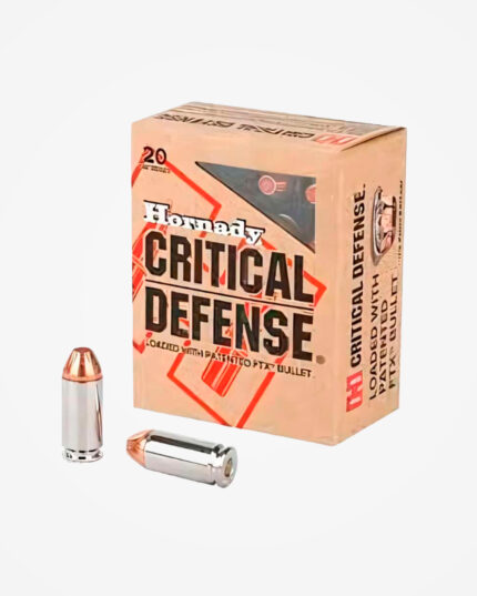 MUNIÇÃO HORNADY .40 FTX+ 165GR CRITICAL DEFENSE 25un