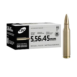 MUNIÇÃO CBC 5.56MM SS109 62GR 50un