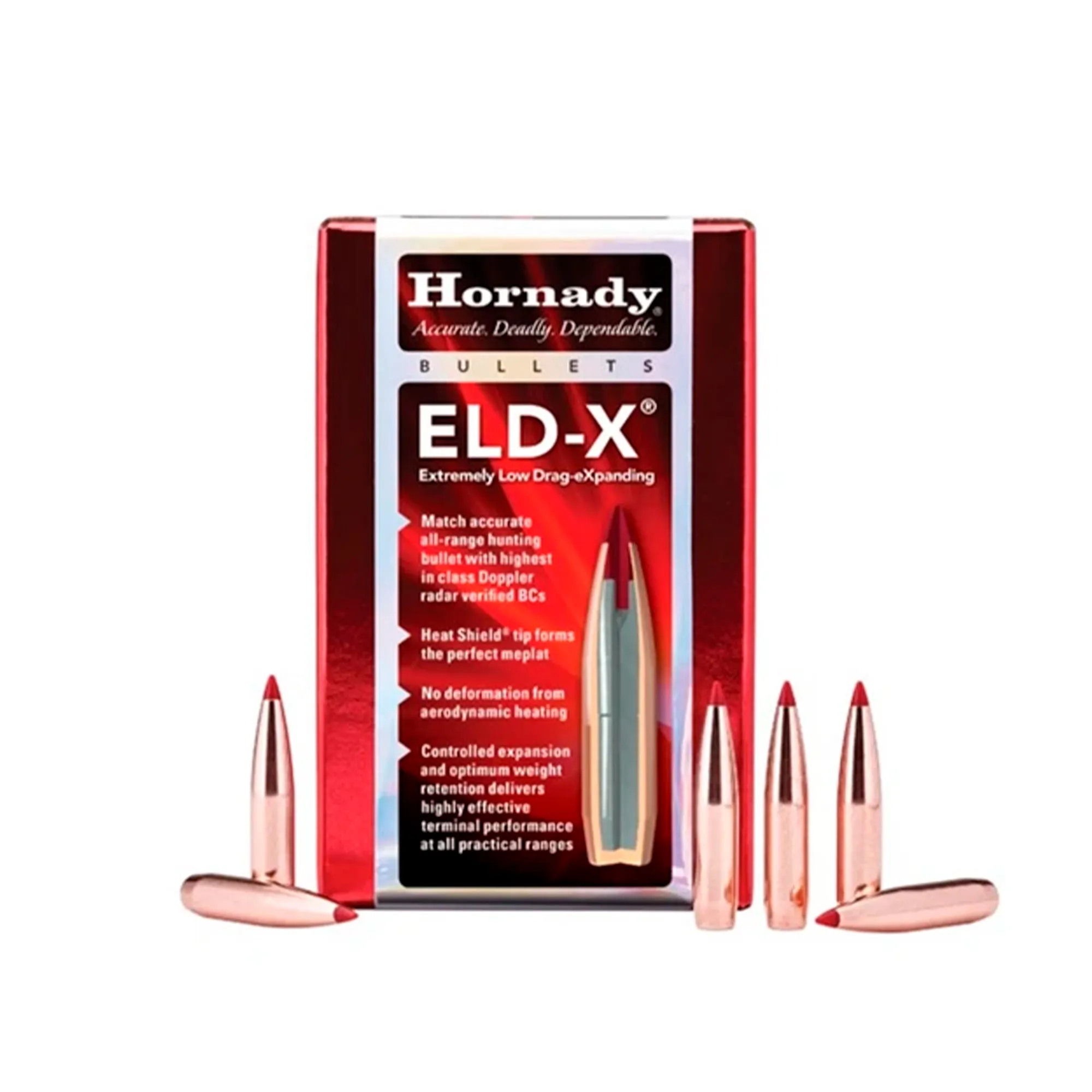 PROJÉTIL HORNADY .308 212 GR ELD-X 100un