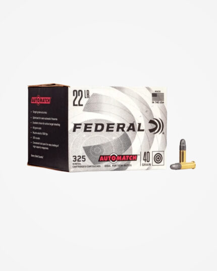 MUNIÇÃO FEDERAL AUTO MATCH .22 LR 40GR 325un