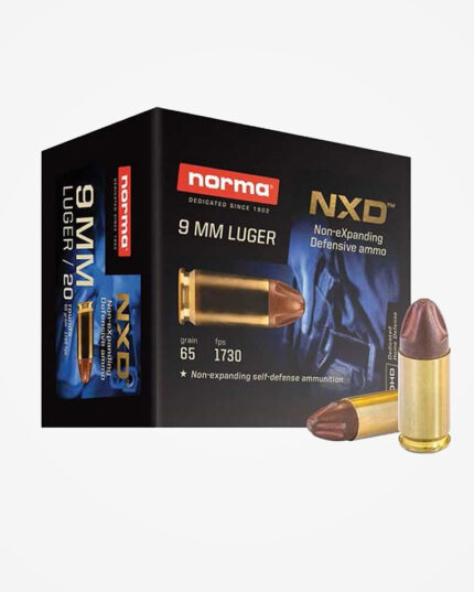 MUNIÇÃO NORMA 9MM NXD 65GR DEFENSIVE 20un