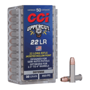 MUNIÇÃO CCI .22LR UPPERCUT PLATED HP 32GR 50un