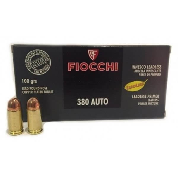 MUNIÇÃO FIOCCHI .380 RNCP 100GR 50un