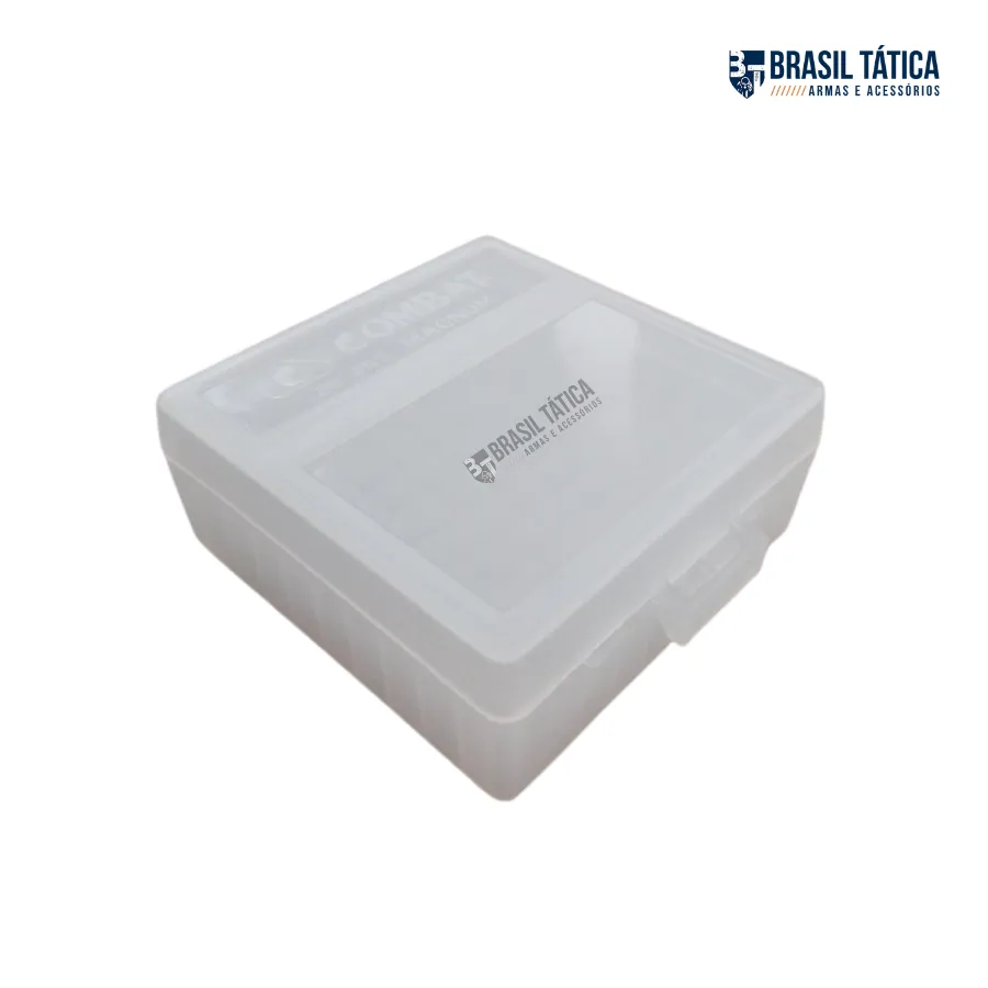 CAIXA PARA 100 MUNIÇÕES .38 / .357 MAGNUM